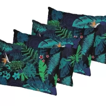 Set 4 perne Exotic, microfibra matlasata, 50x70 cm imagine