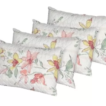 Set 4 perne Flore, microfibra matlasata, 50x70 cm imagine