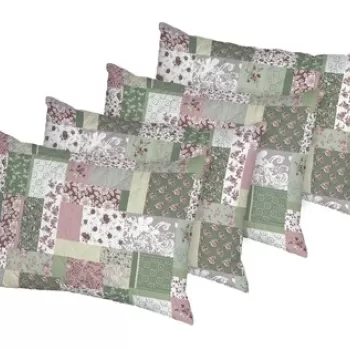 Set 4 perne Garden, microfibra matlasata, 50x70 cm imagine