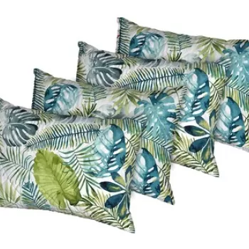 Set 4 perne Jungle, microfibra matlasata Alcam, 50x70 cm imagine