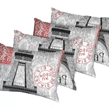 Set 4 perne Paris, microfibra matlasata Alcam, 50x70 cm imagine