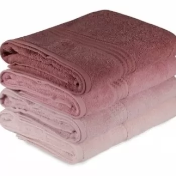 Set 4 prosoape de baie, Hobby, 70x140 cm, 100% bumbac, frez imagine