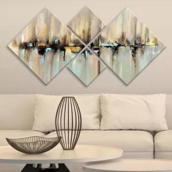 Set 4 tablouri decorative, 4MDF05568864473, MDF, Imprimat UV, Multicolor imagine