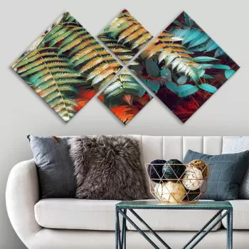 Set 4 tablouri decorative, 4MDF1021993279, MDF, Imprimat UV, Multicolor imagine