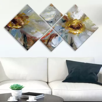 Set 4 tablouri decorative, 4MDF1037163169, MDF, Imprimat UV, Multicolor imagine