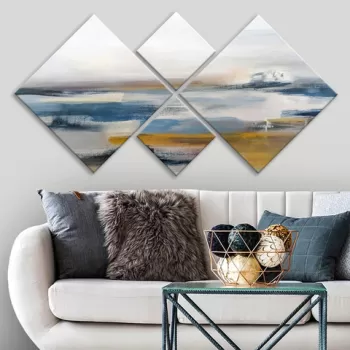 Set 4 tablouri decorative, 4MDF1053165404, MDF, Imprimat UV, Multicolor imagine