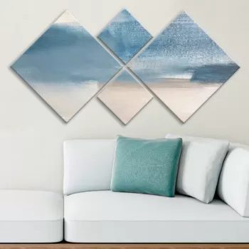 Set 4 tablouri decorative, 4MDF1053177428, MDF, Imprimat UV, Multicolor imagine