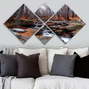 Set 4 tablouri decorative, 4MDF106254341, MDF, Imprimat UV, Multicolor imagine