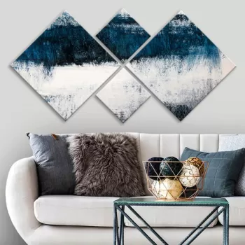 Set 4 tablouri decorative, 4MDF1129129793, MDF, Imprimat UV, Multicolor imagine