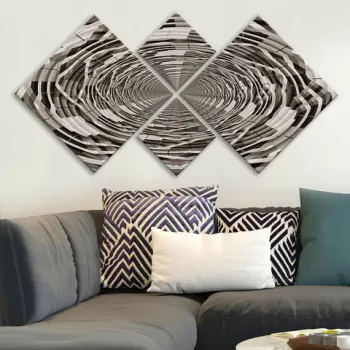 Set 4 tablouri decorative, 4MDF116480806, MDF, Imprimat UV, Multicolor imagine