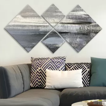 Set 4 tablouri decorative, 4MDF1167631093, MDF, Imprimat UV, Multicolor imagine