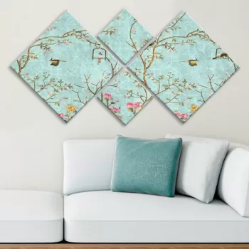 Set 4 tablouri decorative, 4MDF1177630450, MDF, Imprimat UV, Multicolor imagine