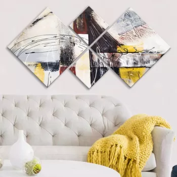 Set 4 tablouri decorative, 4MDF1188699853, MDF, Imprimat UV, Multicolor imagine