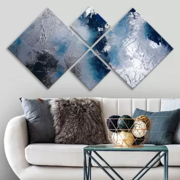 Set 4 tablouri decorative, 4MDF1215380155, MDF, Imprimat UV, Multicolor imagine