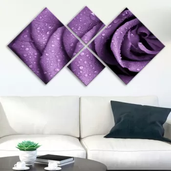 Set 4 tablouri decorative, 4MDF125041943, MDF, Imprimat UV, Multicolor imagine