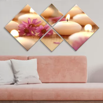 Set 4 tablouri decorative, 4MDF125276414, MDF, Imprimat UV, Multicolor imagine