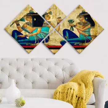 Set 4 tablouri decorative, 4MDF12798755, MDF, Imprimat UV, Multicolor imagine