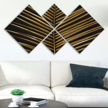 Set 4 tablouri decorative, 4MDF1363417871, MDF, Imprimat UV, Multicolor imagine