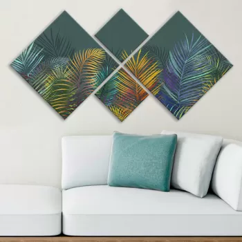 Set 4 tablouri decorative, 4MDF1428526271, MDF, Imprimat UV, Multicolor imagine