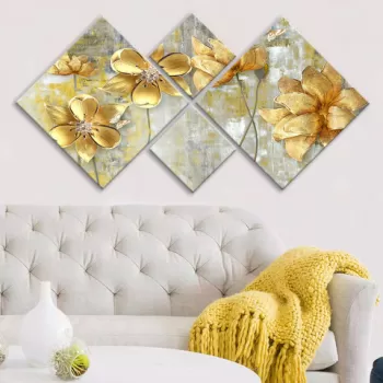 Set 4 tablouri decorative, 4MDF1442804756, MDF, Imprimat UV, Multicolor imagine