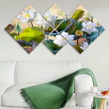 Set 4 tablouri decorative, 4MDF1482690995, MDF, Imprimat UV, Multicolor imagine