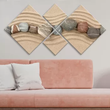 Set 4 tablouri decorative, 4MDF150269009, MDF, Imprimat UV, Multicolor imagine