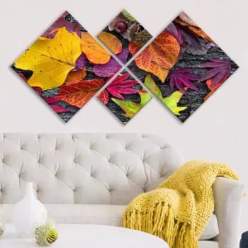 Set 4 tablouri decorative, 4MDF151501832, MDF, Imprimat UV, Multicolor imagine