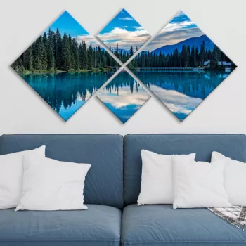 Set 4 tablouri decorative, 4MDF1714315120, MDF, Imprimat UV, Multicolor imagine