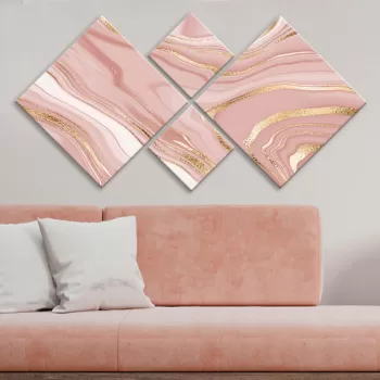 Set 4 tablouri decorative, 4MDF1767810080, MDF, Imprimat UV, Multicolor imagine