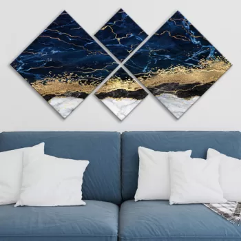 Set 4 tablouri decorative, 4MDF1776721949, MDF, Imprimat UV, Multicolor imagine