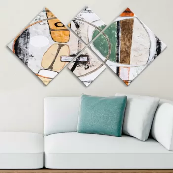 Set 4 tablouri decorative, 4MDF1808214109, MDF, Imprimat UV, Multicolor imagine