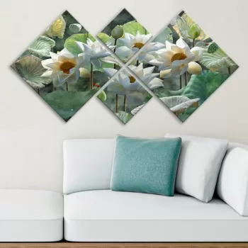 Set 4 tablouri decorative, 4MDF1823659058, MDF, Imprimat UV, Multicolor imagine