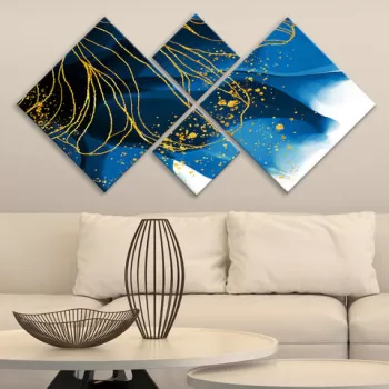 Set 4 tablouri decorative, 4MDF18445391741, MDF, Imprimat UV, Multicolor imagine