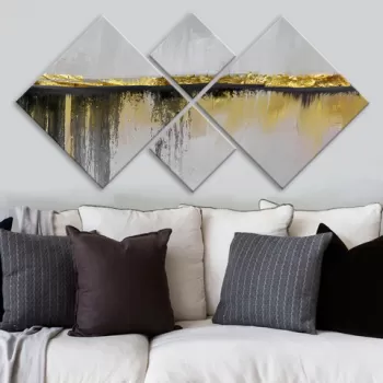 Set 4 tablouri decorative, 4MDF1969813516, MDF, Imprimat UV, Multicolor imagine