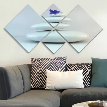 Set 4 tablouri decorative, 4MDF204301825, MDF, Imprimat UV, Multicolor imagine