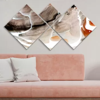 Set 4 tablouri decorative, 4MDF2209763, MDF, Imprimat UV, Multicolor imagine