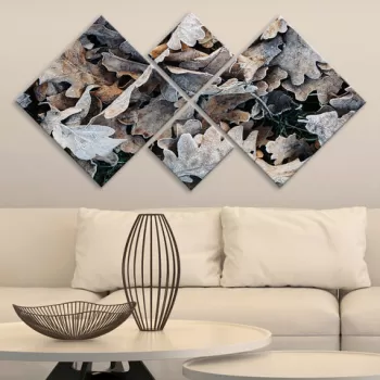 Set 4 tablouri decorative, 4MDF2255399, MDF, Imprimat UV, Multicolor imagine