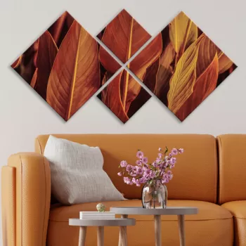 Set 4 tablouri decorative, 4MDF2310825, MDF, Imprimat UV, Multicolor imagine