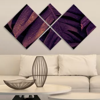 Set 4 tablouri decorative, 4MDF2310839, MDF, Imprimat UV, Multicolor imagine