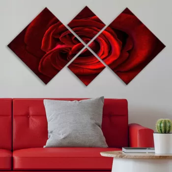 Set 4 tablouri decorative, 4MDF231887680, MDF, Imprimat UV, Multicolor imagine