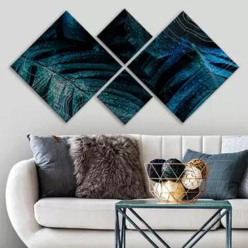 Set 4 tablouri decorative, 4MDF2338652, MDF, Imprimat UV, Multicolor imagine