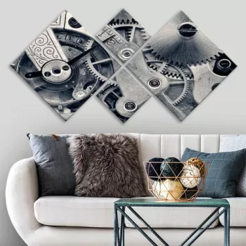 Set 4 tablouri decorative, 4MDF239703958, MDF, Imprimat UV, Multicolor imagine