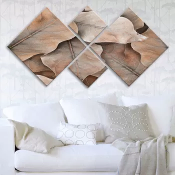 Set 4 tablouri decorative, 4MDF2453407, MDF, Imprimat UV, Multicolor imagine