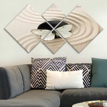 Set 4 tablouri decorative, 4MDF259459121, MDF, Imprimat UV, Multicolor imagine