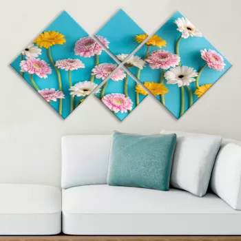 Set 4 tablouri decorative, 4MDF26151561, MDF, Imprimat UV, Multicolor imagine