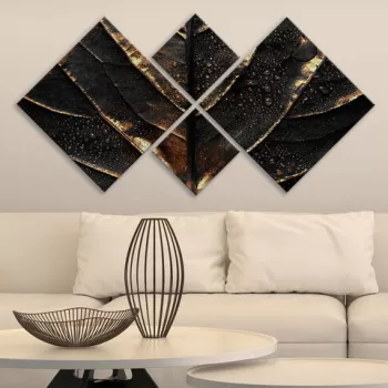 Set 4 tablouri decorative, 4MDF264262462, MDF, Imprimat UV, Multicolor imagine