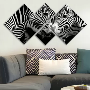 Set 4 tablouri decorative, 4MDF266434, MDF, Imprimat UV, Multicolor imagine