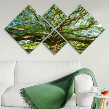 Set 4 tablouri decorative, 4MDF283263380, MDF, Imprimat UV, Multicolor imagine