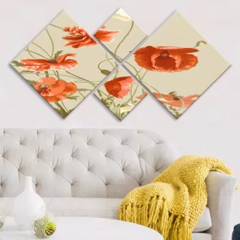 Set 4 tablouri decorative, 4MDF3020158, MDF, Imprimat UV, Multicolor imagine