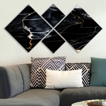 Set 4 tablouri decorative, 4MDF3112747, MDF, Imprimat UV, Multicolor imagine